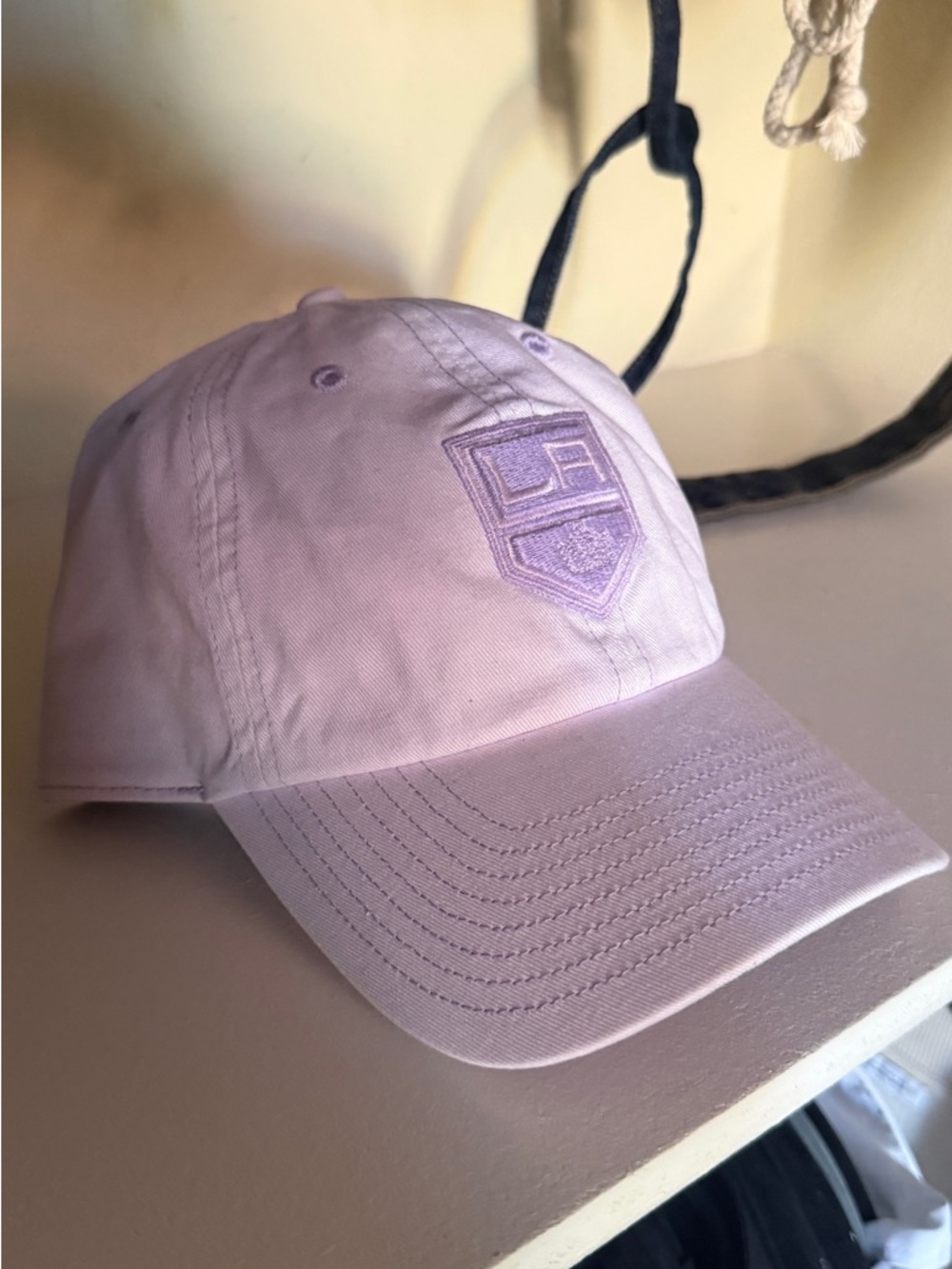 LA Shield Logo Baseball Cap - Light Purple